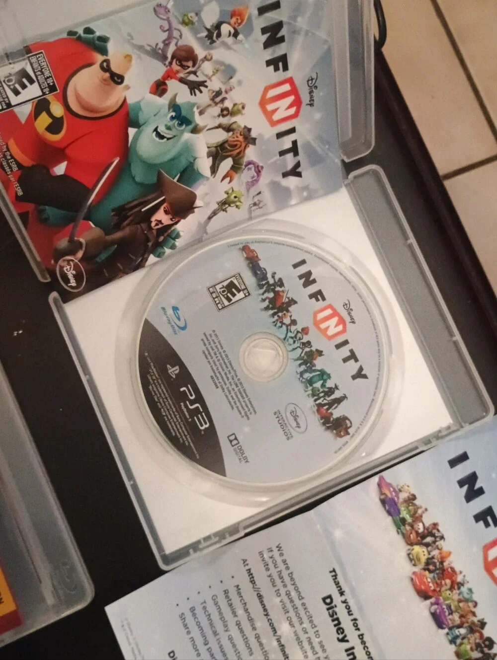 Disney Infinity Game Bundle with Figures and Power Discs - Black/White